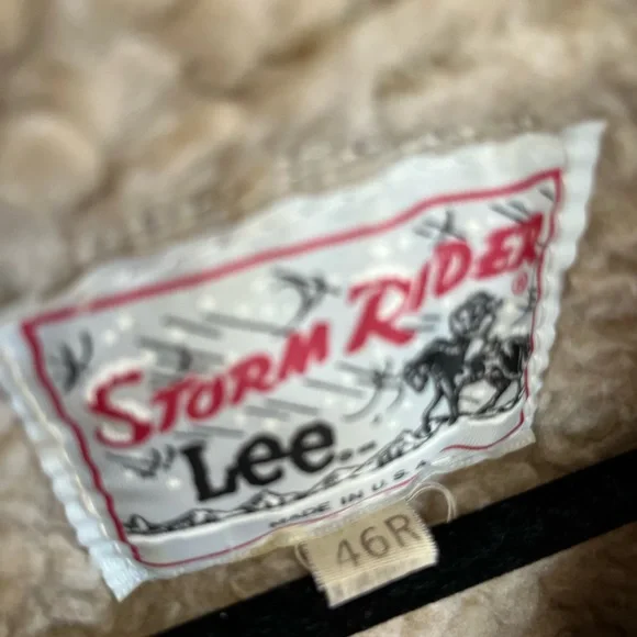 RARE Lee Storm Rider Vintage 1970s Full Length Sherpa Corduroy Rancher Coat - Picture 8 of 15